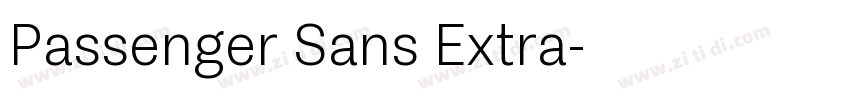 Passenger Sans Extra字体转换 Passenger Sans Extra字体转换